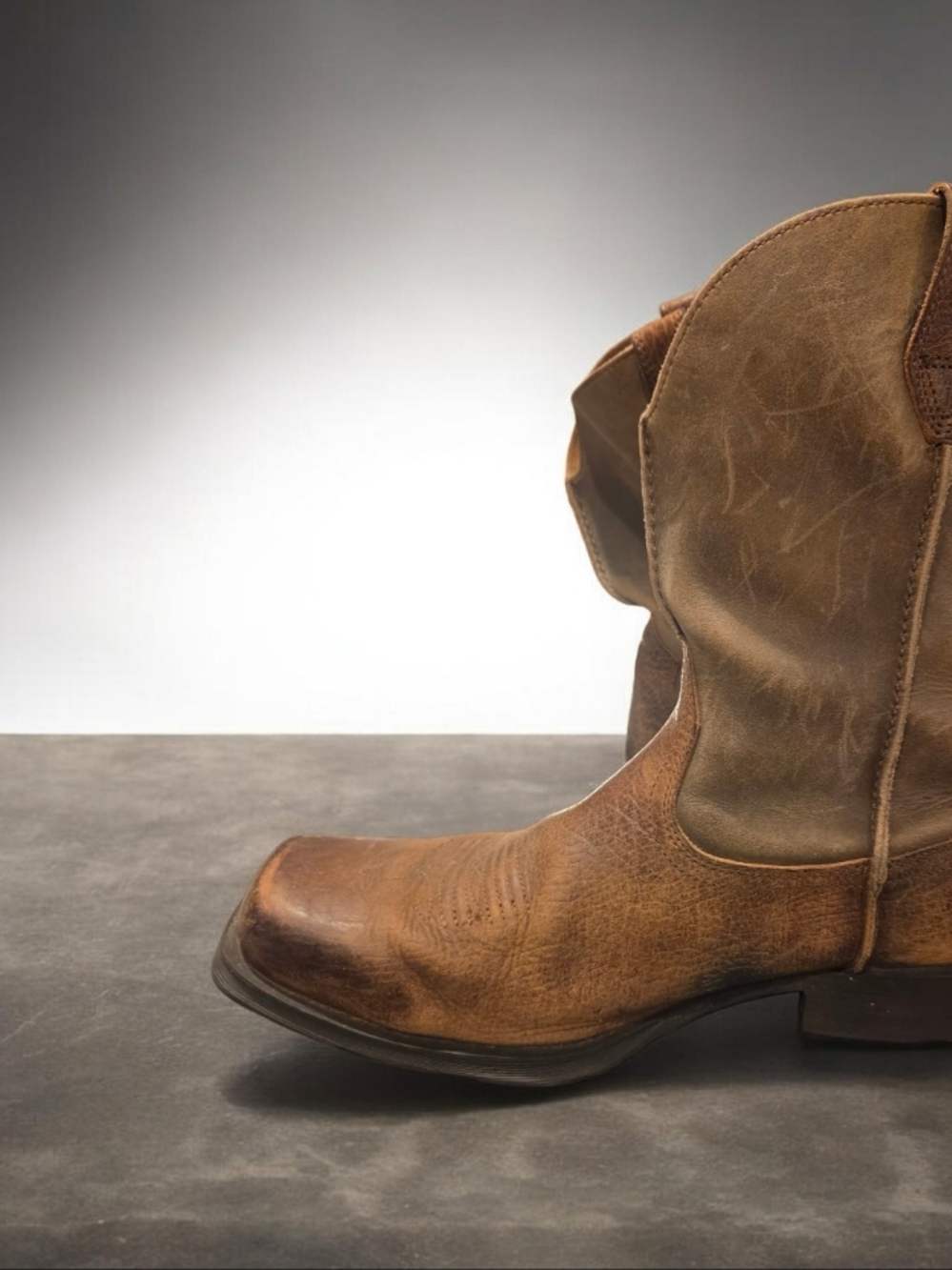Ariat Brown Distressed Leather Western Cowboy Boot